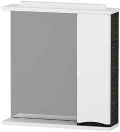 Am.Pm Зеркало-шкаф Like 65 R, белый глянец венге – фотография-1